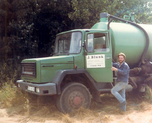 Gründung Blunk 198: erster LKW mit Gerd Blunk