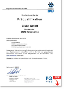 Download Präqualifikation PQ VOB Blunk