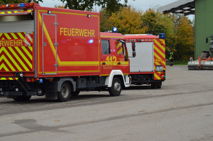Übungseinsatz der Feuerwehr bei Blunk in Rendswühren - Foto Jugendfeuerwehr Bornhöved 07