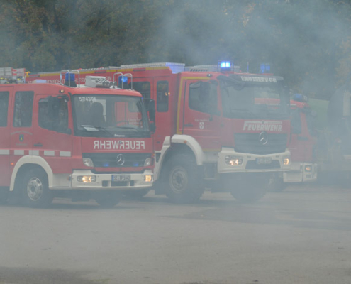 Übungseinsatz der Feuerwehr bei Blunk in Rendswühren - Foto Jugendfeuerwehr Bornhöved 10